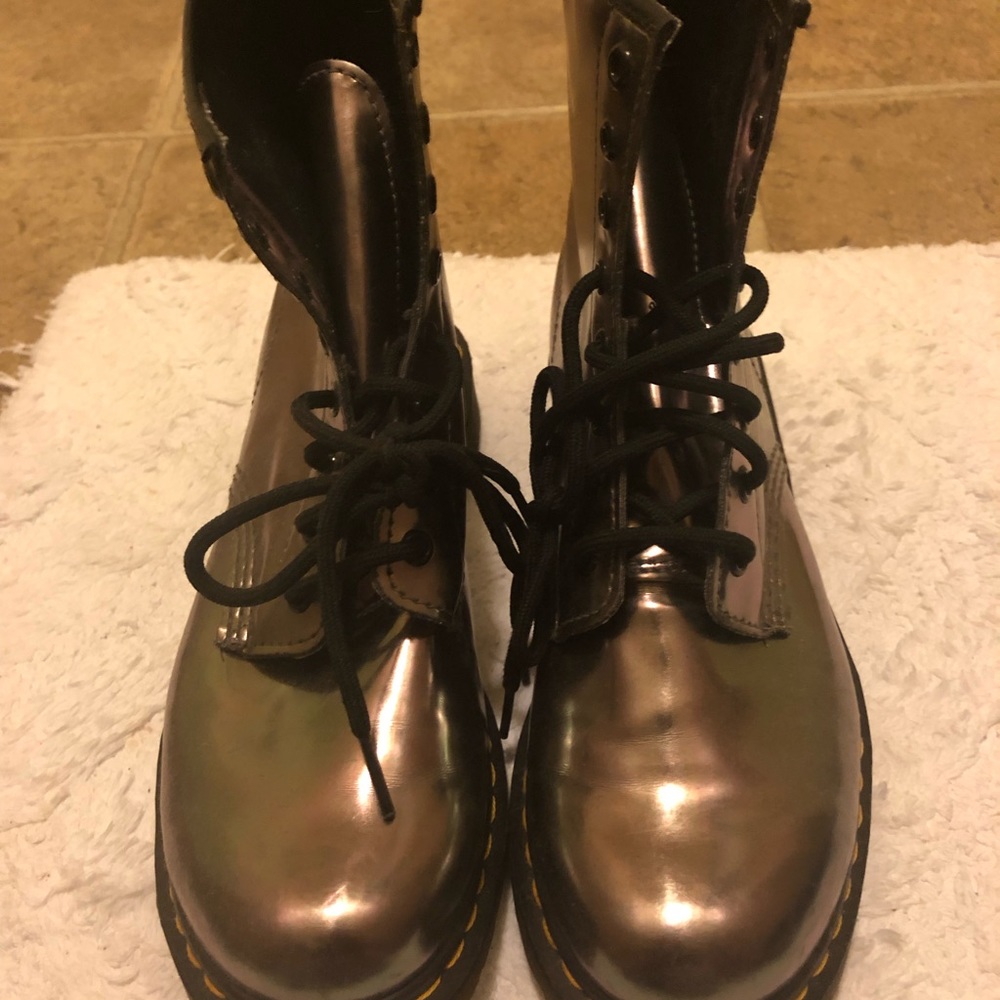 Silver Dr. Martens
